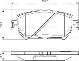 BOSCH 0 986 494 363 - Комплект спирачно феродо, дискови спирачки parts5.com