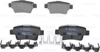 BOSCH 0 986 494 222 - Brake Pad Set, disc brake parts5.com