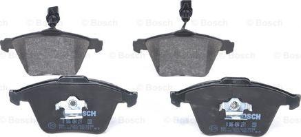 BOSCH 0 986 494 271 - Zestaw klocków hamulcowych, hamulce tarczowe parts5.com