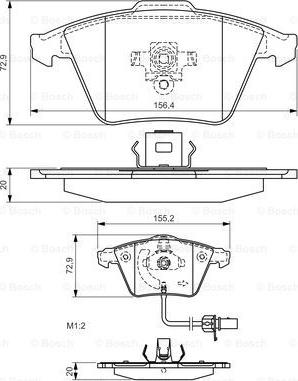 BOSCH 0 986 494 271 - Zestaw klocków hamulcowych, hamulce tarczowe parts5.com