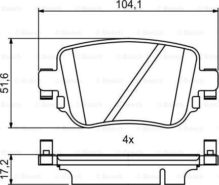 BOSCH 0 986 494 797 - Set placute frana,frana disc parts5.com