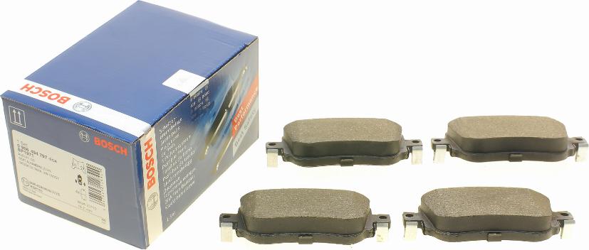 BOSCH 0 986 494 797 - Brake Pad Set, disc brake parts5.com