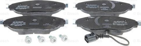 BOSCH 0 986 494 704 - Piduriklotsi komplekt,ketaspidur parts5.com