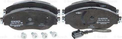 BOSCH 0 986 494 704 - Piduriklotsi komplekt,ketaspidur parts5.com