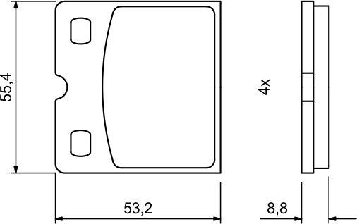 BOSCH 0 986 494 775 - Set placute frana,frana disc parts5.com