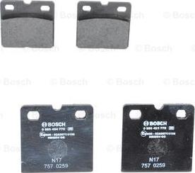 BOSCH 0 986 494 775 - Set placute frana,frana disc parts5.com