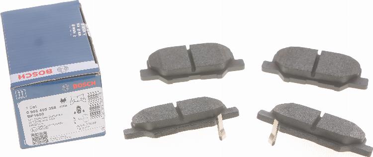 BOSCH 0 986 495 358 - Brake Pad Set, disc brake parts5.com