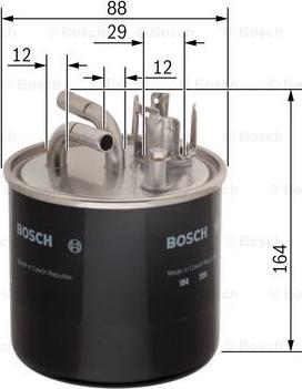 BOSCH 0 986 450 509 - Üzemanyagszűrő parts5.com