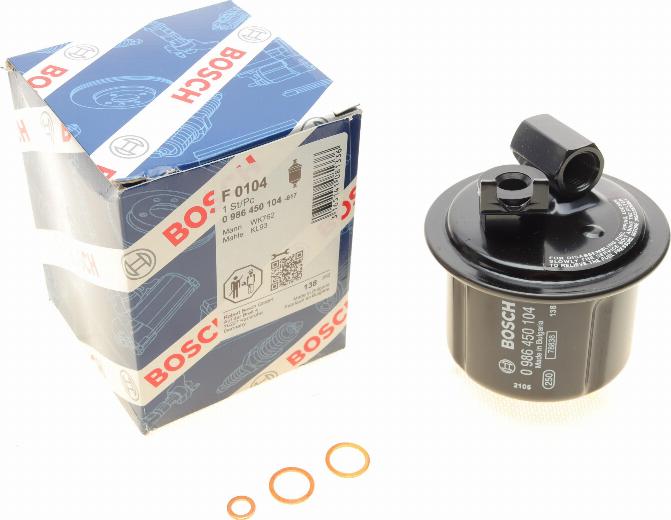 BOSCH 0 986 450 104 - Üzemanyagszűrő parts5.com