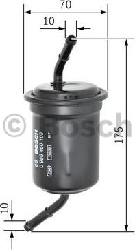 BOSCH 0 986 450 108 - Filtro combustible parts5.com