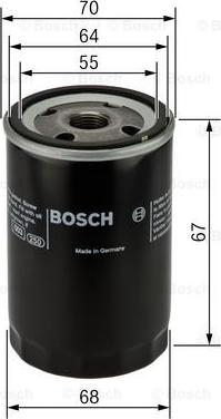 BOSCH 0 986 452 058 - Filtru ulei parts5.com