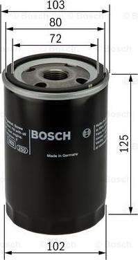 BOSCH 0 986 452 062 - Filtro de aceite parts5.com