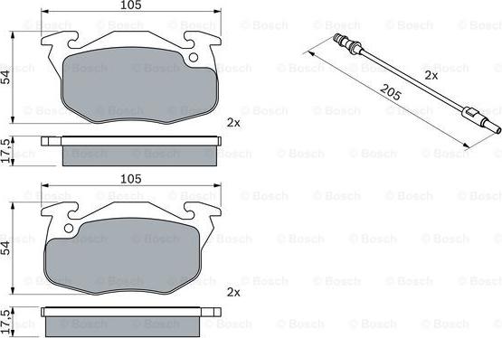 BOSCH 0 986 469 860 - Set placute frana,frana disc parts5.com