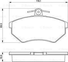 BOSCH 0 986 460 944 - Set placute frana,frana disc parts5.com