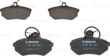 BOSCH 0 986 460 948 - Komplet pločica, disk-kočnica parts5.com