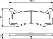 BOSCH 0 986 460 080 - Juego de pastillas de freno parts5.com