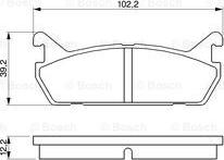 BOSCH 0 986 461 146 - Juego de pastillas de freno parts5.com