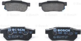 BOSCH 0 986 461 131 - Zestaw klocków hamulcowych, hamulce tarczowe parts5.com