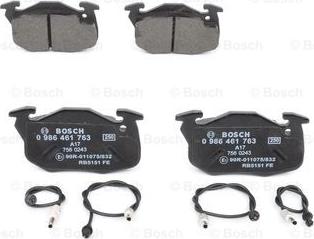 BOSCH 0 986 461 763 - Juego de pastillas de freno parts5.com