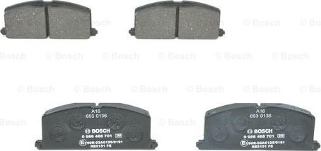 BOSCH 0 986 468 701 - Zestaw klocków hamulcowych, hamulce tarczowe parts5.com