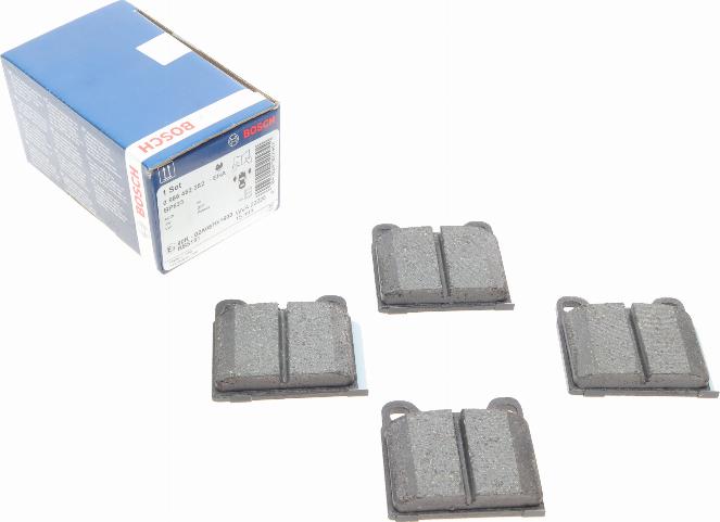 BOSCH 0 986 462 282 - Brake Pad Set, disc brake parts5.com