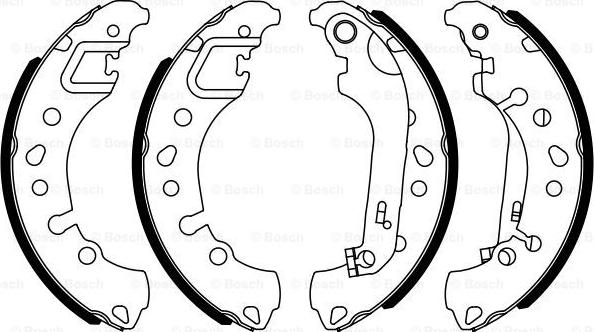 BOSCH 0 986 487 961 - Brake Shoe Set parts5.com