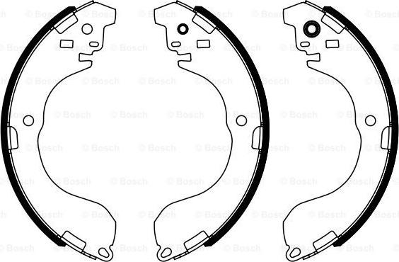 BOSCH 0 986 487 962 - Set saboti frana parts5.com