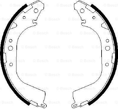 BOSCH 0 986 487 414 - Brake Shoe Set parts5.com