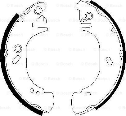 BOSCH 0 986 487 525 - Zestaw szczęk hamulcowych parts5.com