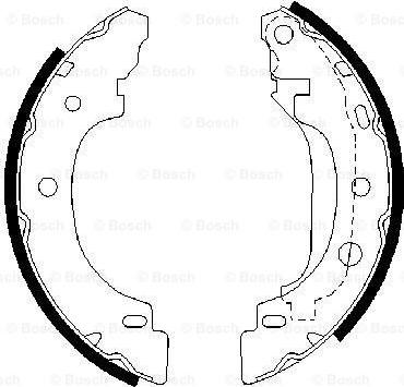 BOSCH 0 986 487 570 - Fékpofakészlet parts5.com