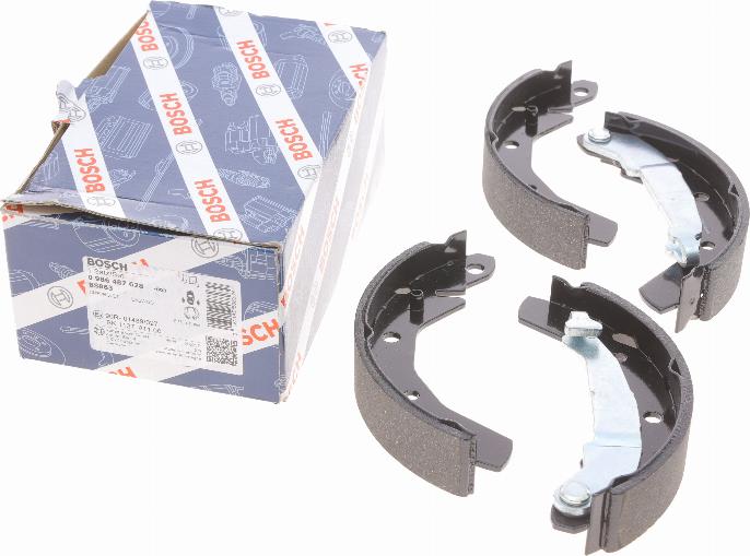 BOSCH 0 986 487 628 - Zestaw szczęk hamulcowych parts5.com