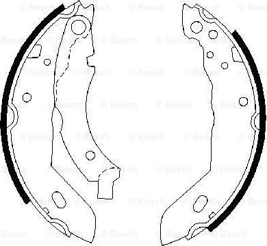 BOSCH 0 986 487 084 - Σετ σιαγόνων φρένων parts5.com