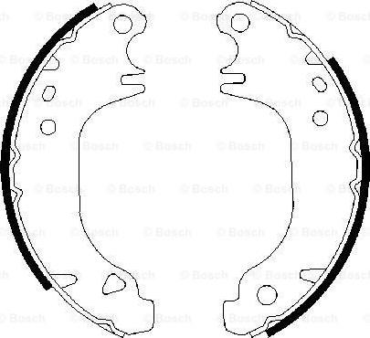 BOSCH 0 986 487 274 - Brake Shoe Set parts5.com