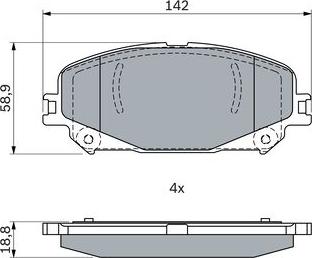 BOSCH 0 986 424 939 - Set placute frana,frana disc parts5.com