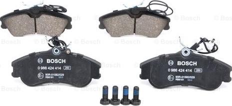 BOSCH 0 986 424 414 - Jarrupala, levyjarru parts5.com