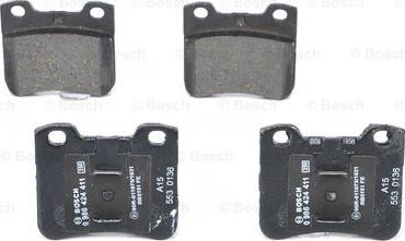 BOSCH 0 986 424 411 - Zestaw klocków hamulcowych, hamulce tarczowe parts5.com