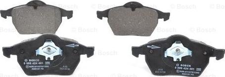 BOSCH 0 986 424 481 - Set placute frana,frana disc parts5.com