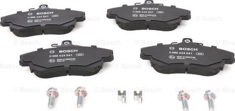 BOSCH 0 986 424 541 - Set placute frana,frana disc parts5.com