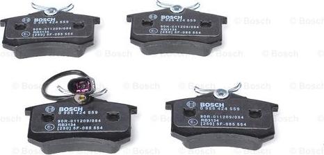 BOSCH 0 986 424 559 - Set placute frana,frana disc parts5.com