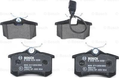 BOSCH 0 986 424 559 - Set placute frana,frana disc parts5.com