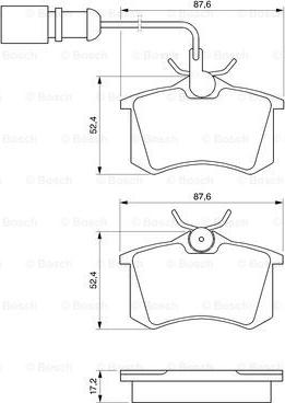 BOSCH 0 986 424 559 - Set placute frana,frana disc parts5.com