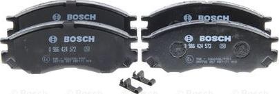 BOSCH 0 986 424 572 - Brake Pad Set, disc brake parts5.com