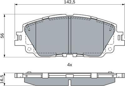 BOSCH 0 986 424 899 - Set placute frana,frana disc parts5.com