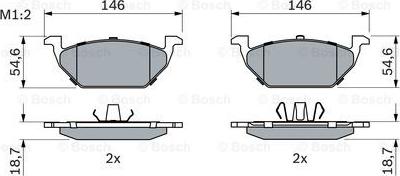 BOSCH 0 986 424 364 - Set placute frana,frana disc parts5.com