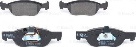 BOSCH 0 986 424 362 - Brake Pad Set, disc brake parts5.com