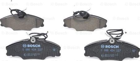 BOSCH 0 986 424 227 - Brake Pad Set, disc brake parts5.com