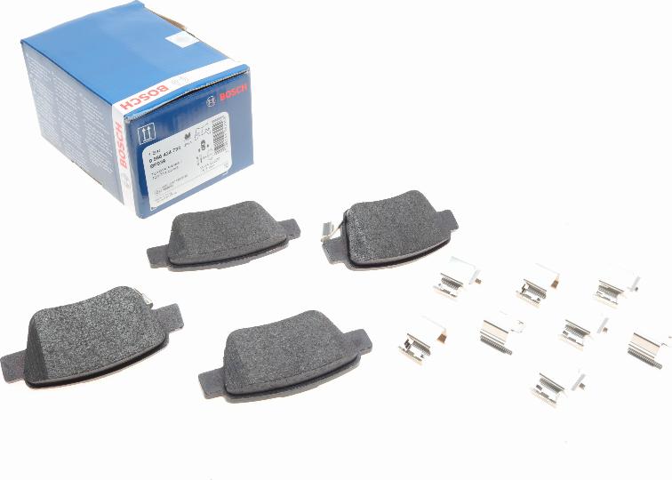 BOSCH 0 986 424 798 - Fékbetétkészlet, tárcsafék parts5.com