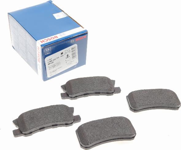 BOSCH 0 986 424 717 - Komplet pločica, disk-kočnica parts5.com