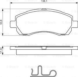 BOSCH 0 986 424 770 - Fren balata seti, diskli fren parts5.com