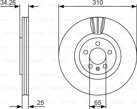 BOSCH 0 986 479 642 - Disc frana parts5.com